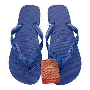 Havaianas Unisex Top Flip Flop Sandal Blue Women's Size 9/10 Men's size 8